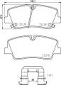 Sada brzdových destiček BREMBO P30089 - HYUNDAI