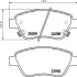 Sada brzdových destiček BREMBO P59081 - OPEL Sada brzdových destiček BREMBO P59081 - OPEL