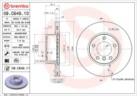 Brzdový kotouč BREMBO 09.C649.11 Brzdový kotouč BREMBO 09.C649.11