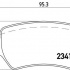 Sada brzdových destiček BREMBO P10013 Sada brzdových destiček BREMBO P10013