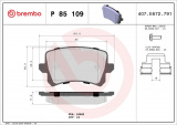 Sada brzdových destiček BREMBO P85109 - VW