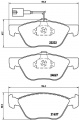 Sada brzdových destiček BREMBO P23112