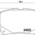 Sada brzdových destiček BREMBO P83100 - TOYOTA Sada brzdových destiček BREMBO P83100 - TOYOTA
