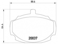 Sada brzdových destiček BREMBO P52001 - MG Sada brzdových destiček BREMBO P52001 - MG