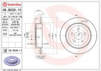 Brzdový kotouč BREMBO 08.B029.10