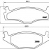 Sada brzdových destiček BREMBO P85005 - SEAT, VW Sada brzdových destiček BREMBO P85005 - SEAT, VW