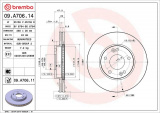 Brzdový kotouč BREMBO 09.A706.14 - KIA