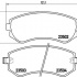 Sada brzdových destiček BREMBO P56039 - NISSAN Sada brzdových destiček BREMBO P56039 - NISSAN