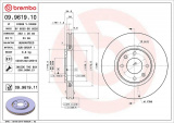 Brzdový kotouč BREMBO 09.9619.11