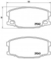 Sada brzdových destiček BREMBO P54035