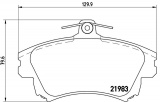 Sada brzdových destiček BREMBO P54036 - MITSUBISHI, SMART