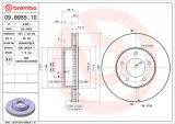 Brzdový kotouč BREMBO 09.8955.10 - JAGUAR