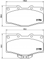 Sada brzdových destiček BREMBO P83095 - TOYOTA