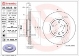 Brzdový kotouč BREMBO 09.B638.11 - MINI