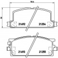 Sada brzdových destiček BREMBO P34001 - ISUZU