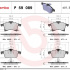 Sada brzdových destiček BREMBO P59089 - OPEL Sada brzdových destiček BREMBO P59089 - OPEL