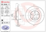 Brzdový kotouč BREMBO 08.D249.11