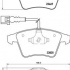Sada brzdových destiček BREMBO P85149 - VW Sada brzdových destiček BREMBO P85149 - VW