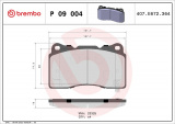 Sada brzdových destiček BREMBO P09004 - CADILLAC, FORD, TESLA