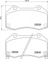 Sada brzdových destiček BREMBO P59094 - OPEL