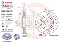 Brzdový kotouč BREMBO 09.4939.2X