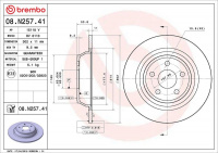 Brzdový kotouč BREMBO 08.N257.41