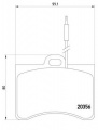 Sada brzdových destiček BREMBO P61012 - CITROËN