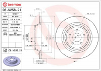 Brzdový kotouč BREMBO 08.N258.21