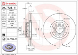 Brzdový kotouč BREMBO 09.7728.11 - AUDI