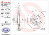 Brzdový kotouč BREMBO 09.C209.11 - JAGUAR