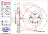 Brzdový kotouč BREMBO 09.9870.11