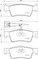 Sada brzdových destiček BREMBO P85163 - VW