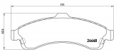 Sada brzdových destiček BREMBO P10009 - CHEVROLET, ISUZU, SAAB