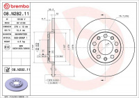 Brzdový kotouč BREMBO 08.N282.11