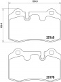 Sada brzdových destiček BREMBO P02003 - ASTON MARTIN