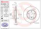 Brzdový kotouč BREMBO 09.B645.11 - MINI