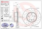 Brzdový kotouč BREMBO 09.9172.1X