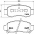 Sada brzdových destiček BREMBO P28033 - HONDA Sada brzdových destiček BREMBO P28033 - HONDA