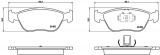 Sada brzdových destiček BREMBO P86024 - VOLVO