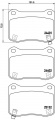 Sada brzdových destiček BREMBO P83134 - LEXUS