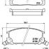 Sada brzdových destiček BREMBO P83019 - TOYOTA Sada brzdových destiček BREMBO P83019 - TOYOTA