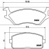 Sada brzdových destiček BREMBO P83004 - TOYOTA Sada brzdových destiček BREMBO P83004 - TOYOTA