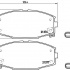 Sada brzdových destiček BREMBO P83020 - TOYOTA Sada brzdových destiček BREMBO P83020 - TOYOTA