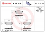 Sada brzdových destiček BREMBO P79029 - SUZUKI
