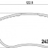 Sada brzdových destiček BREMBO P68049 - FIAT Sada brzdových destiček BREMBO P68049 - FIAT