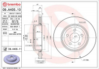 Brzdový kotouč BREMBO 09.A405.11