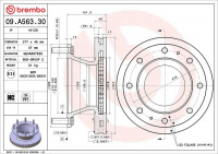 Brzdový kotouč BREMBO 09.A563.30