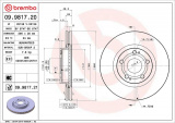Brzdový kotouč BREMBO 09.9817.20 - TOYOTA