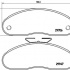 Sada brzdových destiček BREMBO P68013 - NISSAN Sada brzdových destiček BREMBO P68013 - NISSAN