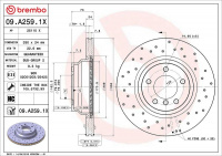 Brzdový kotouč BREMBO 09.A259.1X